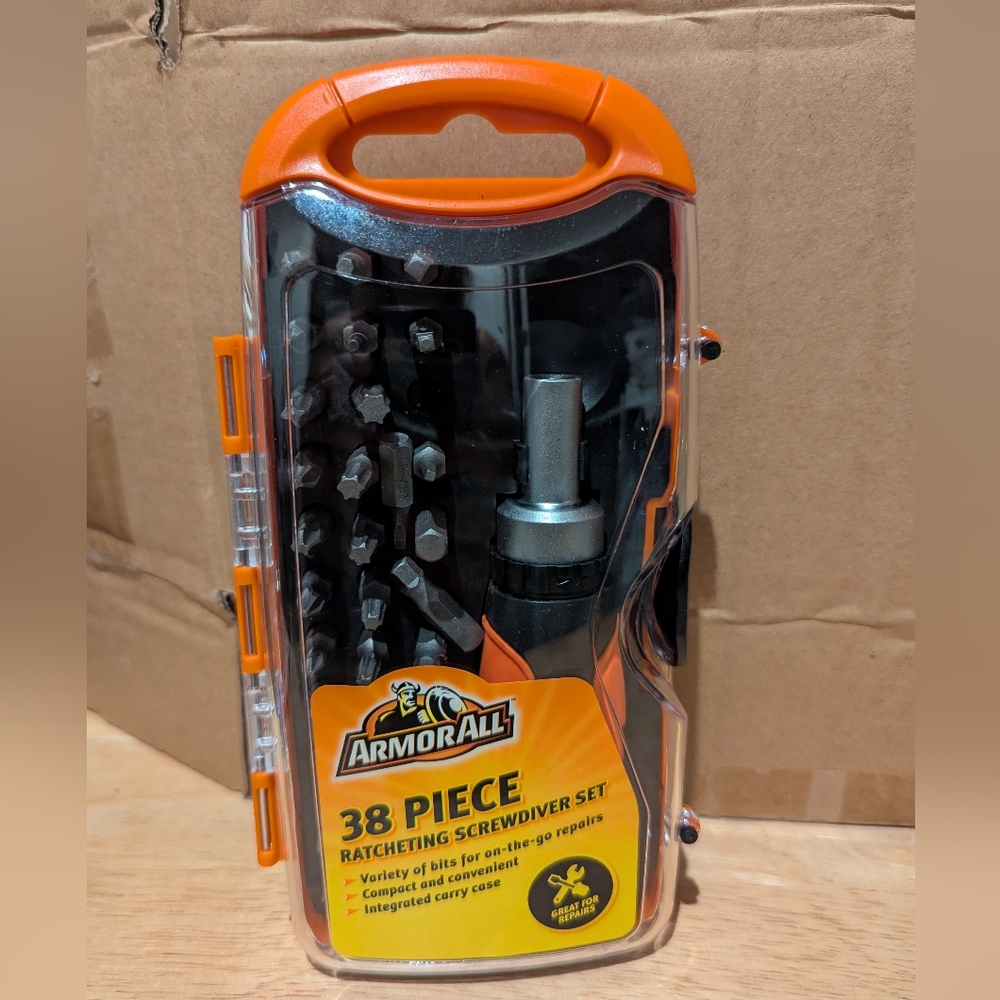 Armor All 38 Piece Ratcheting Screwdriver Set